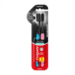 Farmacias YZA Colgate slimsoft charcoa cepillo dental 2 pack oferta
