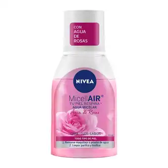 Farmacias YZA Nivea agua micelar desmaquillante agua de rosas 100 ml oferta