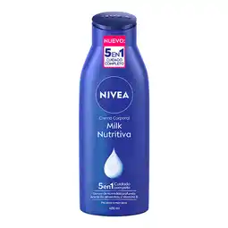 Farmacias YZA Nivea crema corporal humectante body milk nutritiva 48 horas de nutrición y humectación profunda para piel extra seca 400 ml oferta