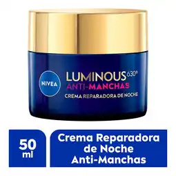 Farmacias YZA Nivea cellular luminous630 anti-manchas crema reparadora de noche para mujer 50 ml oferta