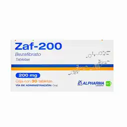 Farmacias YZA Zaf 200mg 30 tabs oferta