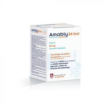 Farmacias YZA Amably 24 hrs 20mg 14 caps oferta