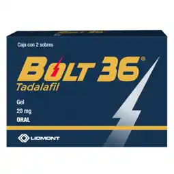 Farmacias YZA Bolt 36 20mg 2 sbs oferta