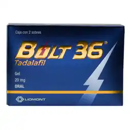 Farmacias YZA Bolt 36 20mg 2 sbs oferta