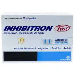 Farmacias YZA Inhibitron twit 20mg/1100mg 30 caps oferta