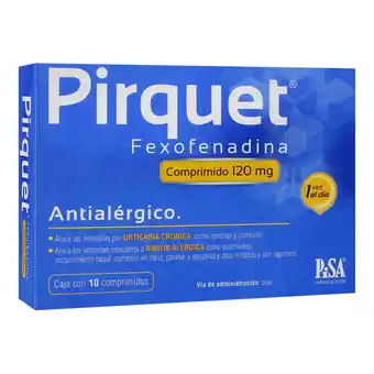 Farmacias YZA Pirquet 120mg 10comp oferta