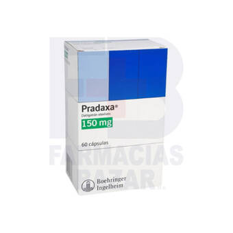 Farmacias Bazar Pradaxar 150mg 60 capsulas oferta