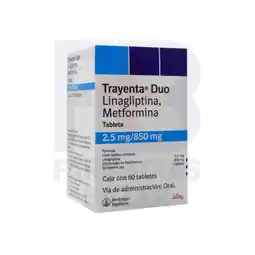 Farmacias Bazar Trayenta duo 2.5/850mg 60 tabletas oferta