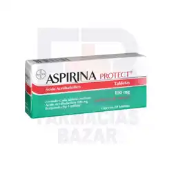 Farmacias Bazar Aspirina protect 100mg 28 tabletas oferta