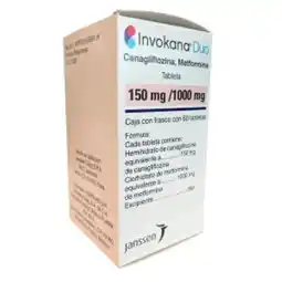Farmacias Bazar Invokana duo 150/1,000mg 60 tabletas oferta