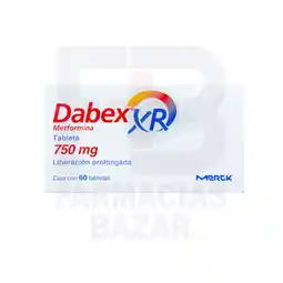 Farmacias Bazar Dabex xr 750mg 60 tabletas oferta