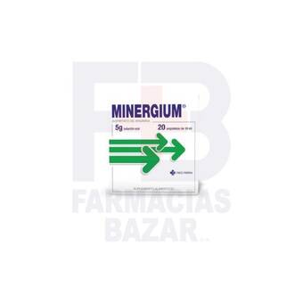Farmacias Bazar Minergium 5gr 20 ampolletas oferta