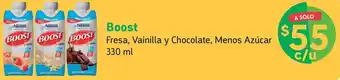Farmacias YZA Boost Fresa, Vainilla y Chocolate, Menos Azúcar 330ml oferta