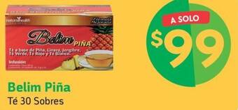 Farmacias YZA Belim Piña Té 30 Sobres oferta