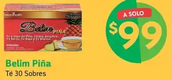 Farmacias YZA Belim Piña Té 30 Sobres oferta