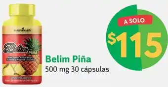 Farmacias YZA Belim Piña 500 mg 30 cápsulas oferta