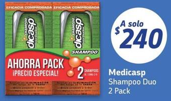 Farmacias YZA Medicasp Shampoo Duo 2 Pack oferta