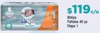 Farmacias YZA Bbtips Pañales 40 pz Etapa 1 oferta
