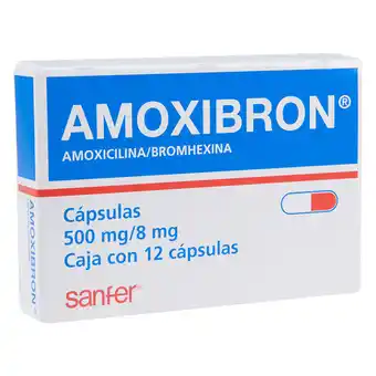 Farmacia San Pablo Amoxibron 12 cápsulas caja oferta