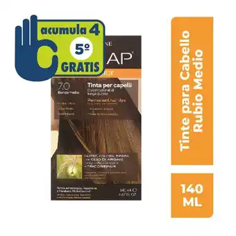 Farmacia San Pablo Biokap nutricolor tinte para cabello - tono 7.0 rubio medio oferta