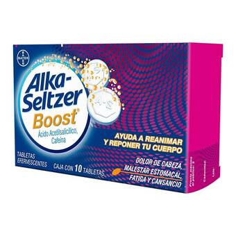 Farmacia San Pablo Alka seltzer boost dolor de cabeza, fatiga, cansancio y malestar estomacal oferta