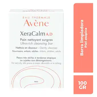 Farmacia San Pablo Avène xeracalm a.d jabón de limpieza facial y corporal para piel con tendencia atópica oferta