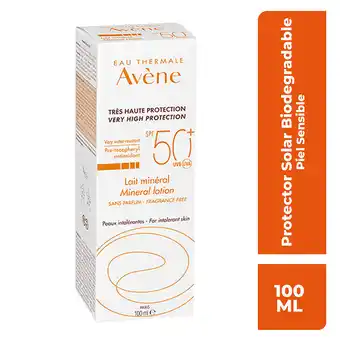 Farmacia San Pablo Avène bloqueador solar leche mineral fps 50+ piel sensible oferta