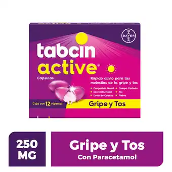 Farmacia San Pablo Tabcin active día alivio para las molestias de la gripe y tos oferta