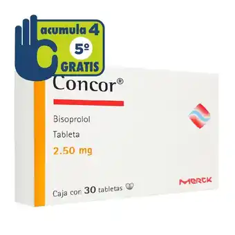 Farmacia San Pablo Concor 30 tabletas caja oferta