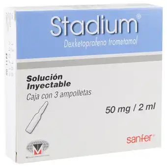 Farmacia San Pablo Stadium inyección 3 solución ampolleta oferta