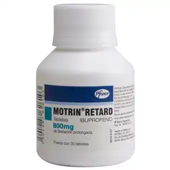 Farmacia San Pablo Motrin retard 30 tabletas frasco oferta