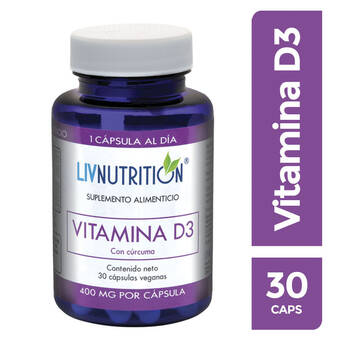 Farmacia San Pablo Livnutrition suplemento alimenticio de vitamina d3 con cúrcuma oferta