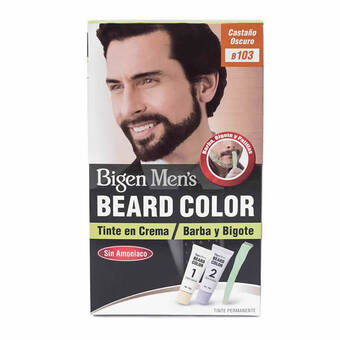 Farmacia San Pablo Bigen mens beard color tinte en crema para barba y bigote tono b103 castaño oscuro oferta