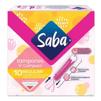 Farmacia San Pablo Saba tampones regular con aplicador compacto flujo moderado oferta