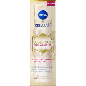 Farmacia San Pablo Nivea cellular luminous 630 anti-manchas fluido con color fp 20 doble corrector oferta