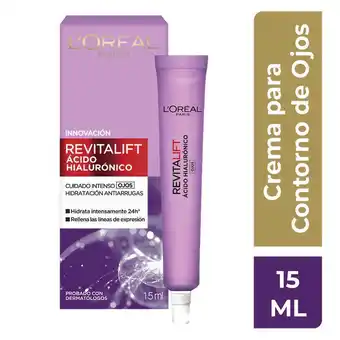 Farmacia San Pablo L´oreal revitalift crema para contorno de ojos con ácido hialurónico oferta