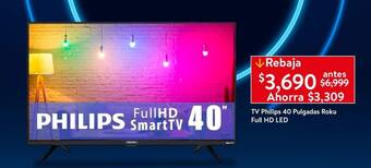 Walmart TV Philips 40 Pulgadas Roku Full HD LED oferta
