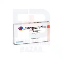 Farmacias Bazar Insogen plus 125mg 40 tabletas oferta
