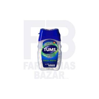 Farmacias Bazar Tums calcio menta 75 tabletas oferta