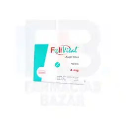 Farmacias Bazar Folivital 4mg 90 tabletas oferta