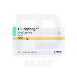 Farmacias Bazar Glucophage 500mg 60 tabletas oferta