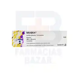 Farmacias Bazar Soliqua 100ml/50mcg solucion inyectable 1 pluma oferta