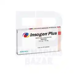 Farmacias Bazar Insogen plus 125mg 80 tabletas oferta