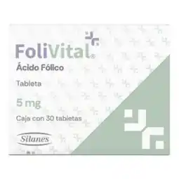 Farmacias Bazar Folivital 5mg 30tabletas oferta