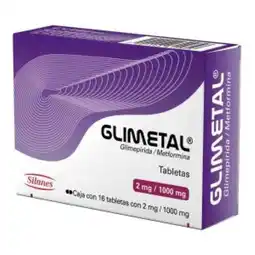 Farmacias Bazar Glimetal 2/1000mg 16 tabletas oferta