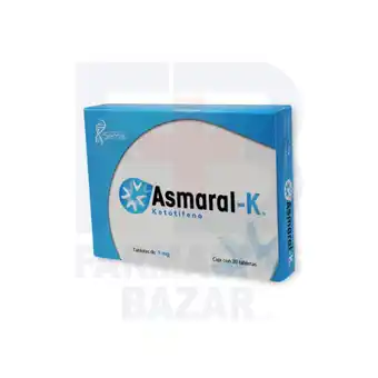 Farmacias Bazar Asmaral-k 1mg 30 tabletas serral oferta