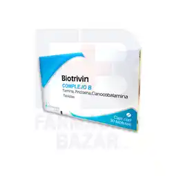 Farmacias Bazar Biotrivin 100mg 30 tabletas bioresearch oferta