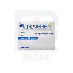 Farmacias Bazar Calneren 300mg/100mg/0.20mg 30 tabletas oferta
