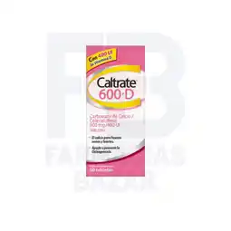 Farmacias Bazar Caltrate 600+d 400ui 60 tabletas oferta