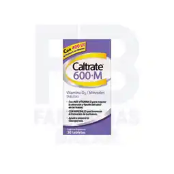 Farmacias Bazar Caltrate 600+m 400ui 30 tabletas oferta